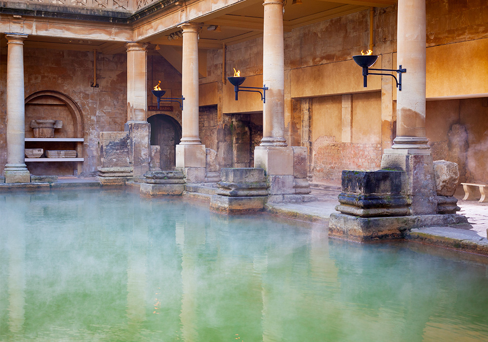 Roman-built baths